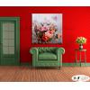 印象派花卉189 純手繪 油畫 方形 粉紅 暖色系 印象 掛畫 無框畫 民宿 室內設計 居家佈置