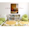 印象派花卉303 純手繪 油畫 直幅 橙褐 暖色系 印象 掛畫 無框畫 民宿 室內設計 居家佈置