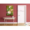 玫瑰304 純手繪 油畫 直幅 褐綠 中性色系 寫實 掛畫 無框畫 民宿 室內設計 居家佈置