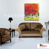 越南景18 純手繪 油畫 直幅 紅褐 暖色系 藝術品 裝飾 無框畫 裝潢 室內設計 客廳掛畫