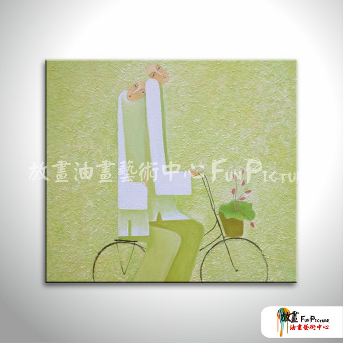 越南景32 純手繪 油畫 橫幅 綠色 冷色系 藝術品 裝飾 無框畫 裝潢 室內設計 客廳掛畫
