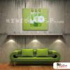 越南景33 純手繪 油畫 橫幅 綠色 冷色系 藝術品 裝飾 無框畫 裝潢 室內設計 客廳掛畫
