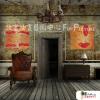 2拼抽象54 純手繪 油畫 方形*2 紅褐 暖色系 裝飾 畫飾 無框畫 民宿 餐廳 裝潢 室內設計