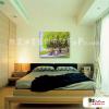 越南景51 純手繪 油畫 橫幅 綠色 冷色系 藝術品 裝飾 無框畫 裝潢 室內設計 客廳掛畫