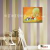 越南景59 純手繪 油畫 橫幅 鵝黃 暖色系 藝術品 裝飾 無框畫 裝潢 室內設計 客廳掛畫