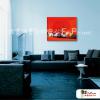 越南景61 純手繪 油畫 橫幅 紅色 暖色系 藝術品 裝飾 無框畫 裝潢 室內設計 客廳掛畫