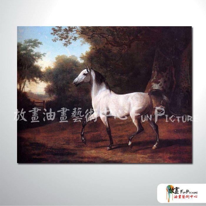 馬A18 純手繪 油畫 橫幅 咖白 中性色系 動物 大自然 藝術畫 掛畫 民宿 餐廳 裝潢 室內設計