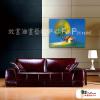 越南景64 純手繪 油畫 橫幅 藍色 冷色系 藝術品 裝飾 無框畫 裝潢 室內設計 客廳掛畫