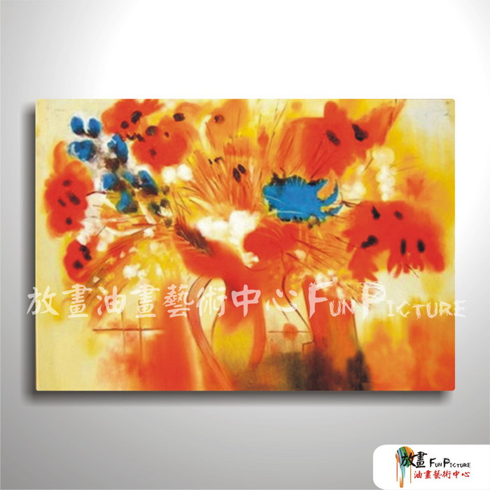 花卉F14 純手繪 油畫 橫幅 黃橙 暖色系 藝術品 裝飾 畫飾 無框畫 民宿 餐廳 裝潢 室內設計