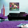 印象派花卉16 純手繪 油畫 橫幅 灰紫 中性色系 印象 掛畫 無框畫 民宿 室內設計 居家佈置
