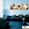 3拼抽象45 純手繪 油畫 方形*3 多彩 中性色系 幾何 裝飾 無框畫 民宿 餐廳 裝潢 室內設計