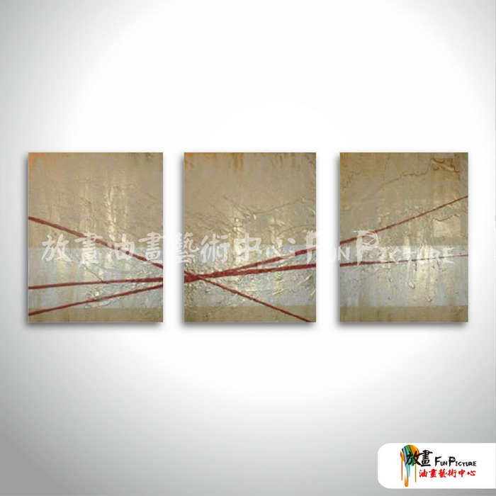 3拼抽象C09 純手繪 油畫 直幅*3 灰咖 中性色系 線條 裝飾 無框畫 民宿 餐廳 裝潢 實拍影片
