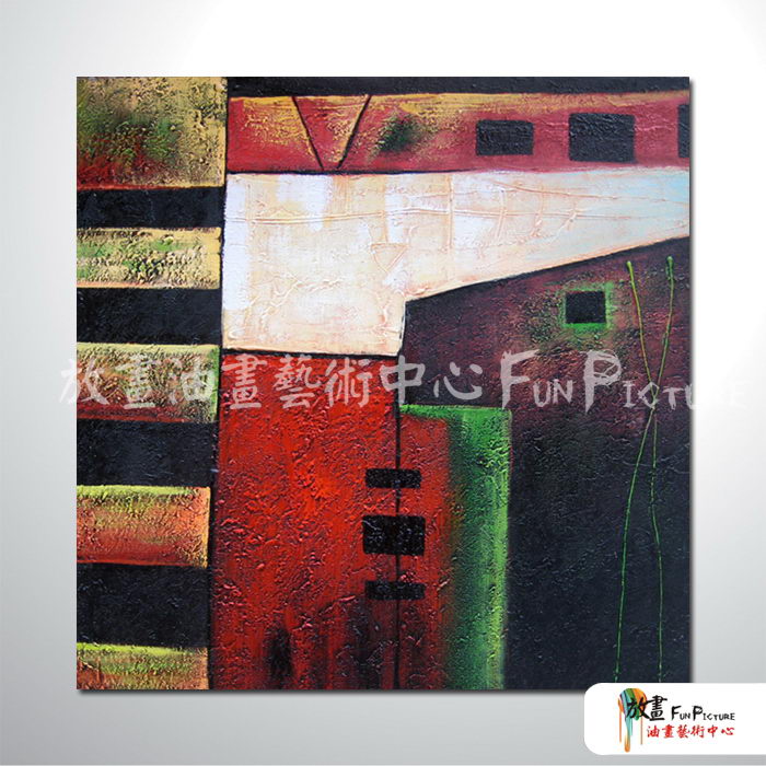 純抽象A07 純手繪 油畫 方形 紅褐 暖色系 藝術畫 裝飾 無框畫 裝潢 室內設計 客廳掛畫