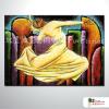 音樂舞蹈人物53 純手繪 油畫 橫幅 黃色 暖色系 Motel 酒店 PUB 民宿 餐廳 無框畫 室內設計