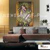 中東仕女 純手繪 油畫 直幅 黃褐 暖色系 厚顏料 畫飾 無框畫 民宿 餐廳 裝潢 室內設計