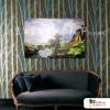 古典風景32 純手繪 油畫 橫幅 褐綠 中性色系 山水 精選 客廳 裝飾 招財 風水 民宿 辦公室