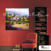 地中海風景A80  純手繪 油畫 方形 多彩 暖色系 裝飾 畫飾 無框畫 民宿 餐廳 裝潢 室內設計