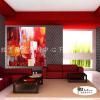 純抽象B269 純手繪 油畫 方形 紅色 色塊 暖色系 畫飾 無框畫 民宿 餐廳 裝潢 室內設計